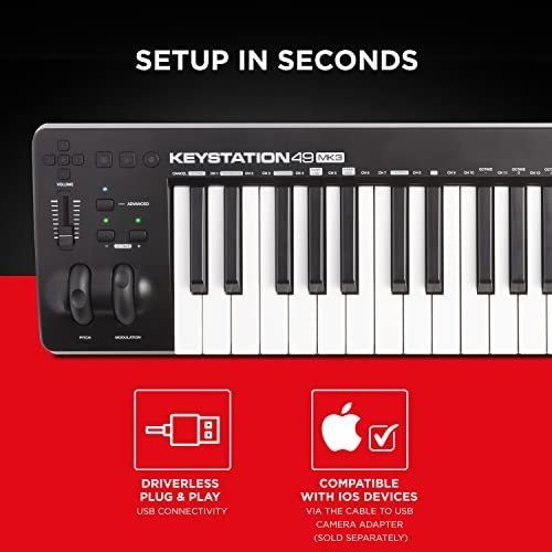 M-audio Teclado En Miniatura Usb Midi Portátil Mk3 49 Teclas