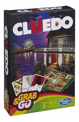 Hasbro Juego Cluedo, Viajes Juego Versión En Portugués Mult