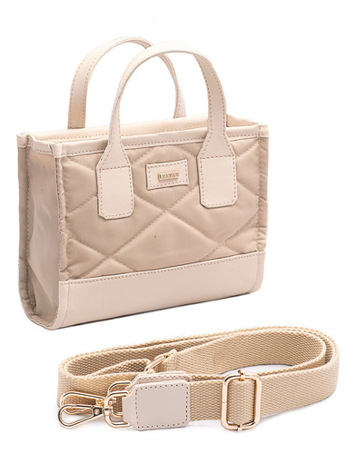 Bolsa Crossbody Dama Bolsas Mujer Impermeable Poppy Yayas Color Oat