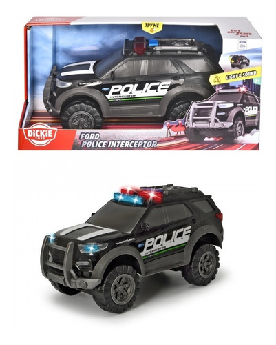 Interceptor De La Policía Con Luz Y Sonido - Dickie Toys