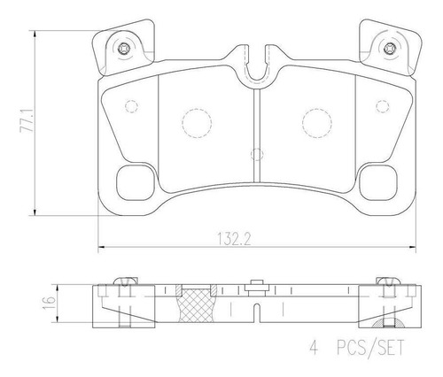Imagen 2 de 4 de Balatas Brembo (t) Porsche Cayenne 08 Vw Touareg Turbo