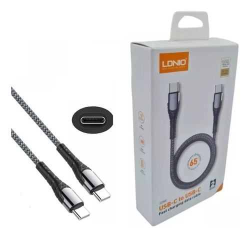 Cable D 2mt Tipo C Carga Super Rapida Power Max 65w  Ldnio