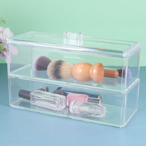 Caja De Almacenamiento De Brochas De Maquillaje Transparente