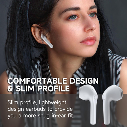 Audífonos Inalámbricos 1 Hora Aut201 Bluetooth 5.3 Con Mic