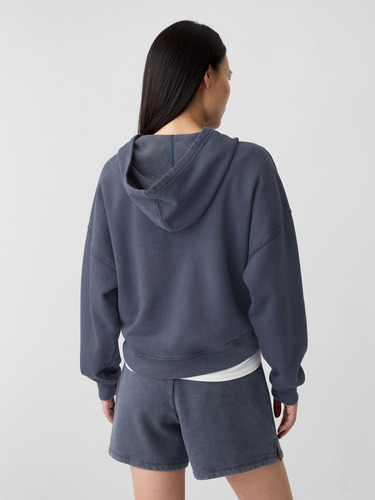 Polerón Mujer Gap Logo Mini Cropped Sin Cierre Azul