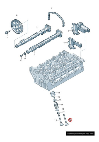 Valvula De Admision Audi A3 A4 A5 A6 A8 1994-2001 Premium
