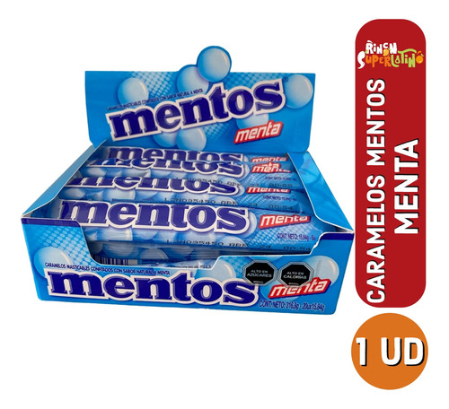 Caramelos Mentos Menta Limón O Frutas Caja X20 Elige Sabor