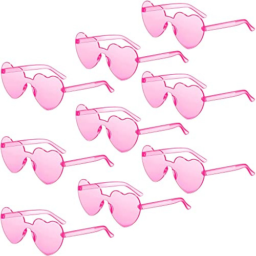 Zhangby 9 Parejas Gafas De Corazón Para Mujer Moda Xwl22