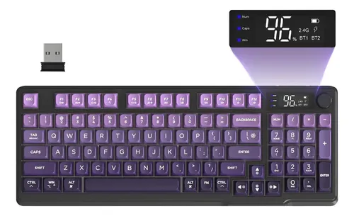 Freewolf M96 Wireless Gaming Keyboard Membrana Cremosa Com