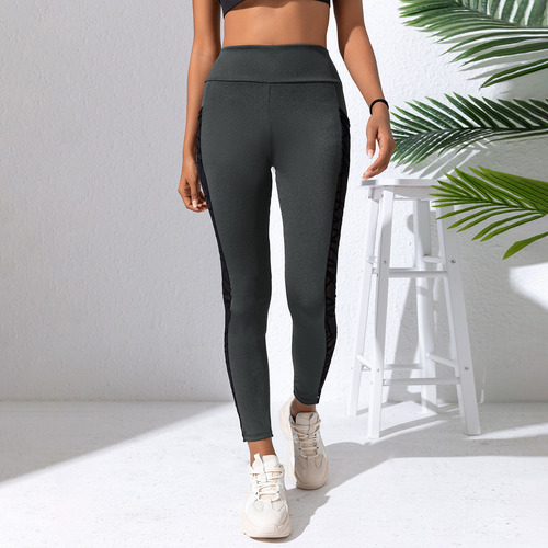 Pantalones Para Mujer, Talla Grande, De Malla, Para Yoga, Ta