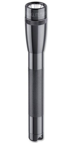 Maglite Mini Pro + Led 2 Pilas Aa Linterna Gris Con Funda