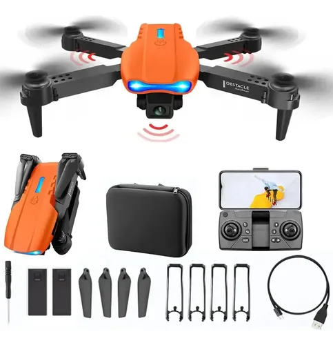 Drone E99 Com Hd Camera Mini 2 Bateria 2.4 Ghz Profissional Cor L...