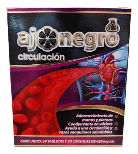 Ajo Negro Circulación Varices Regula La Presión Arterial Sabor N/A