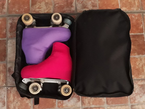 Combo Bolso Patin Mochila Doble + Organizador Cartuchera
