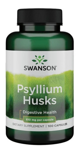 Swanson Psyllium 610mg 100 Caps Salud Digestiva Pack De 2
