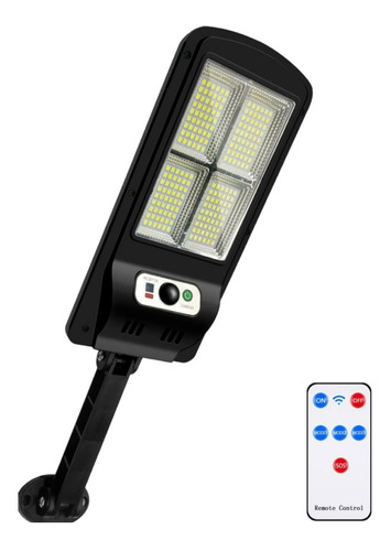 Lampara Solar Reflector Luz Led Jardin Exterior Pared Sensor