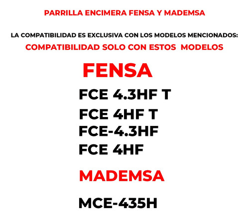 Parrilla Encimera Fensa Fce 4hf T