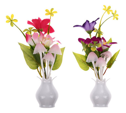 2 Unidades De Luces Nocturnas Para Niños Con Forma De Flor D