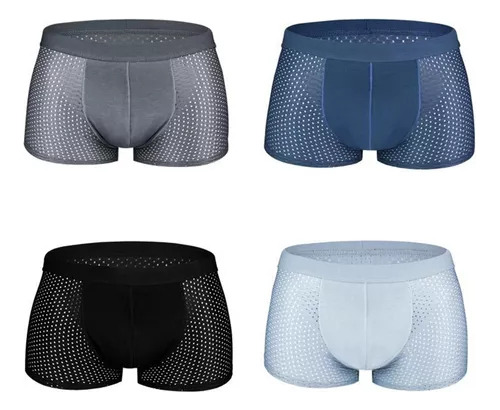 Calzoncillos De Malla Transpirable Para Hombre, Para 4 Unida