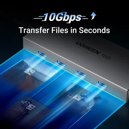 Adaptador Usb C Hub Ugreen De 10 Gbps Y 4 Puertos Usb 3.2 Pa