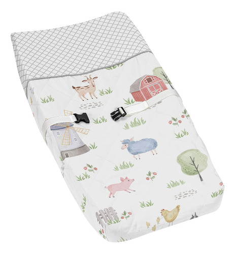 Sweet Jojo Designs Farm Animals - Funda De Cambiador De Guar