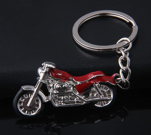 Chaveiro Harley Davidson Metal Presente Moto Clube Vermelho