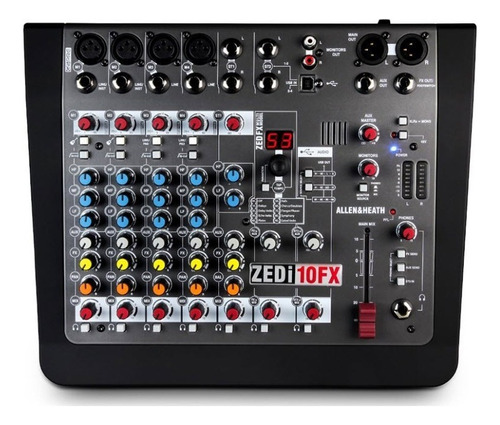 Mixer de áudio Multi Fx de 10 canais Allen & Heath Zedi-10fx