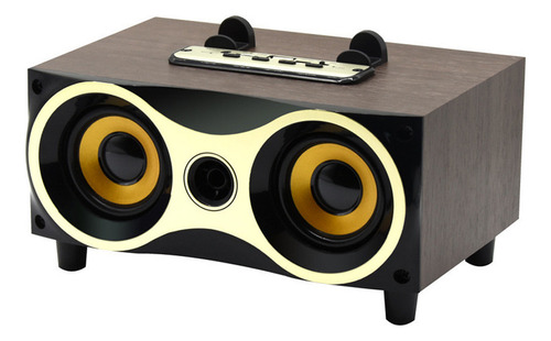 2018 Nuevo Altavoz Inalámbrico Portátil De Madera Hifi Estér