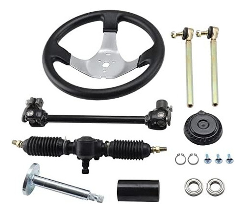 Mofans-kit De Dirección Go Kart De 295mm, Piñón De Cremaller