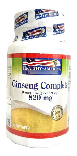 Ginseng Complete 820mg 60 Softgel Healthy America