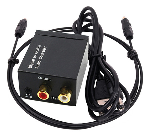 Decodificador De Audio Digital Con Conector De 3,5 Mm, Fibra