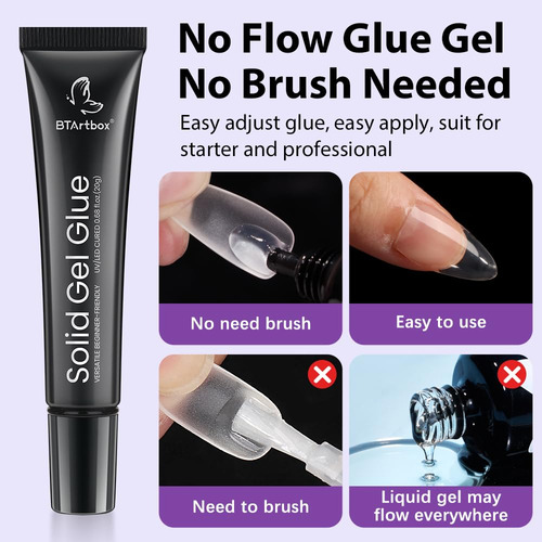 Gel De Uñas Btartbox Solid 20 G Para Uñas Prensadas 3 En 1