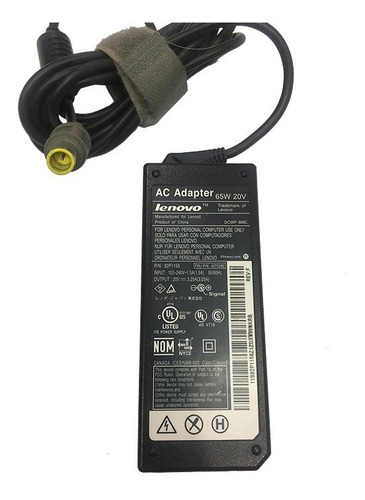 Cargador Lenovo 92p1156 Original. Lenovo 20v 3.25 Amp