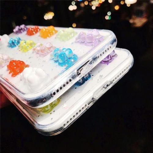 Imagen 6 de 10 de Funda Gomita Todos Equipos Osito Pandita Case Hombre Mujer