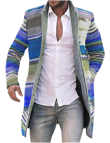 M Homens Tops Blusa Comprimento Cardigan Moda Estampa Casual