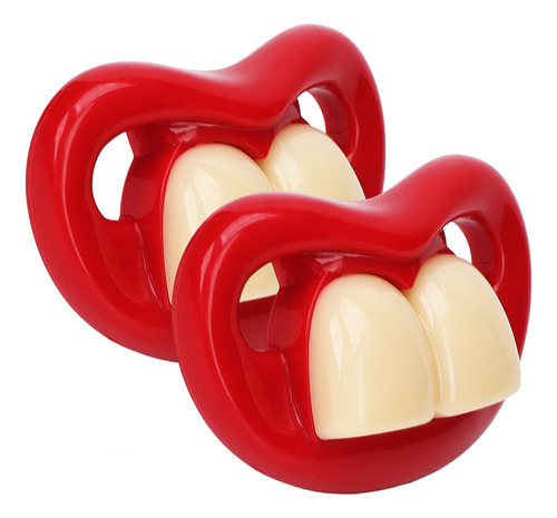 2×saf Chupeta Infantil Divertida Em Forma Dente Buck