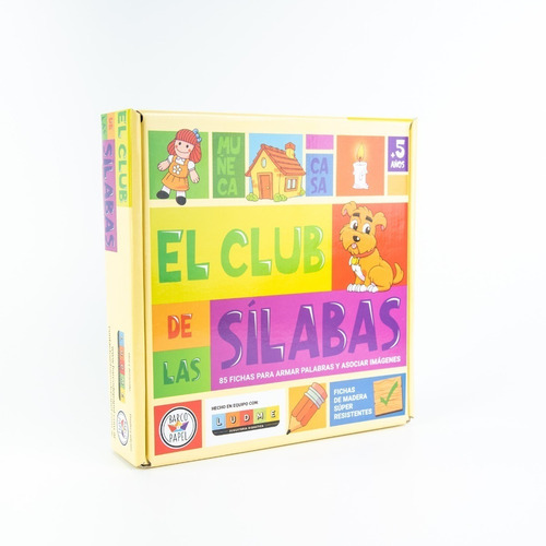 Juego De Mesa Infantil Didáctico "El Club De Las Sílabas" Barco de Papel Para Aprender A Escribir