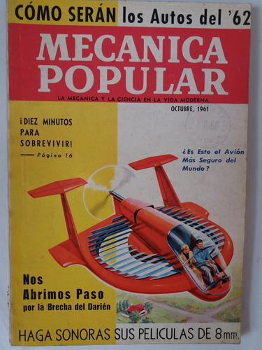 Revista De Coleccion:  Mecanica Popular,  Octubre De 1961