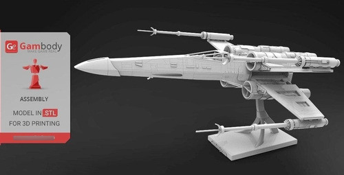 Archivo Stl Impresión 3d - Star Wars X-wing Starfighter Gamb