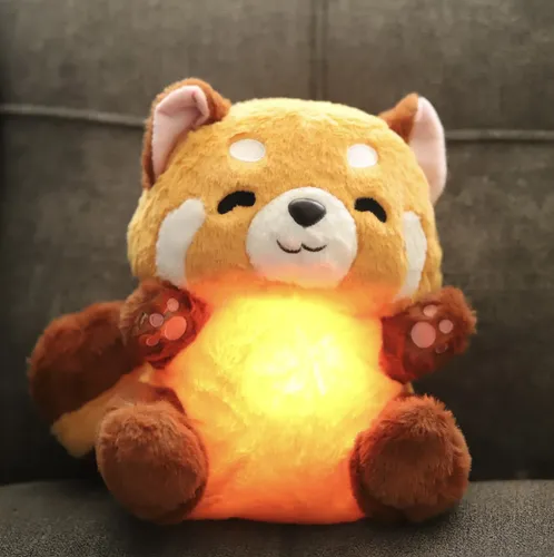 Panda De Peluche Que Respira Y Brilla – 32x15 Cm Con Canción De Cuna Y Luz LED – Alivio De Ansiedad Para Niños – Regalo Calmante