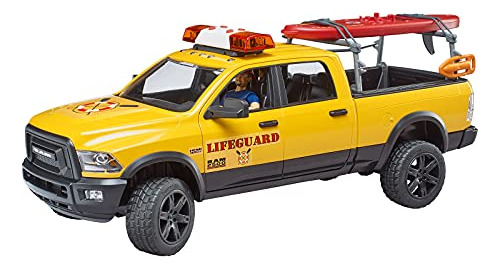 Salvavidas Toy Bruder Ram 2500 Power Wagen Con Figura Y Sup