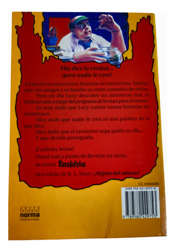 Libro Escalofrios R.l.stine La Niña Y El Monstruo Impecable (Usado)