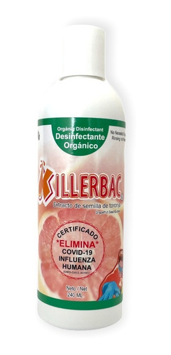 Desinfectante Orgánico De Toronja Killerbac Bote 240ml