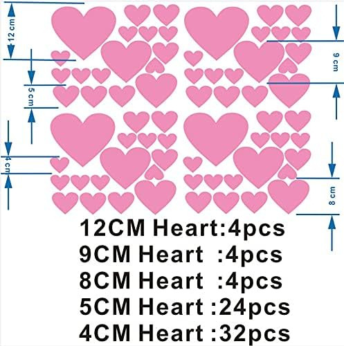 Anfrjji Pegatinas De Pared Con Forma De Corazón - Calcomanía