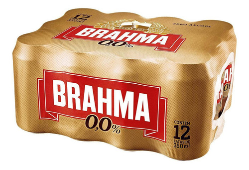 Cerveja Brahma Chopp Zero 350ml Pack Com 12