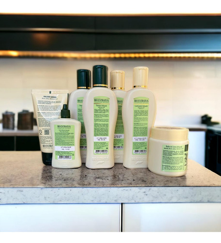 Kit 2 Shamp 2 Cond 1 Banho Creme 250ml 1 Tonico + Final.