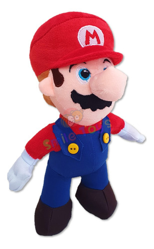 Peluche Mario Bros Excelente Calidad Bordado 28cm