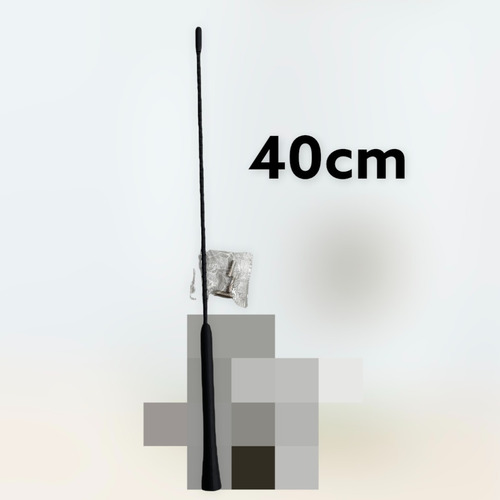 Antena Auto Universal 40cm Hilo Hembra + 3 Adaptadores