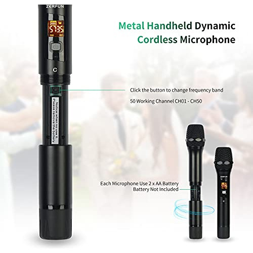 Sistema Inalámbrico De Micrófono G8, 4 Canales Uhf De...