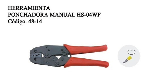 Prensa Terminal Manual Hs-04wf (pin Hueco) Oferta